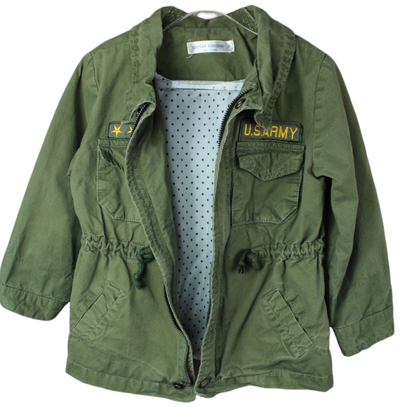 Kids Military Look Utility Jacket Size 18-24M